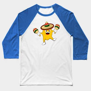 Mango as Musician with Maraca Baseball T-Shirt